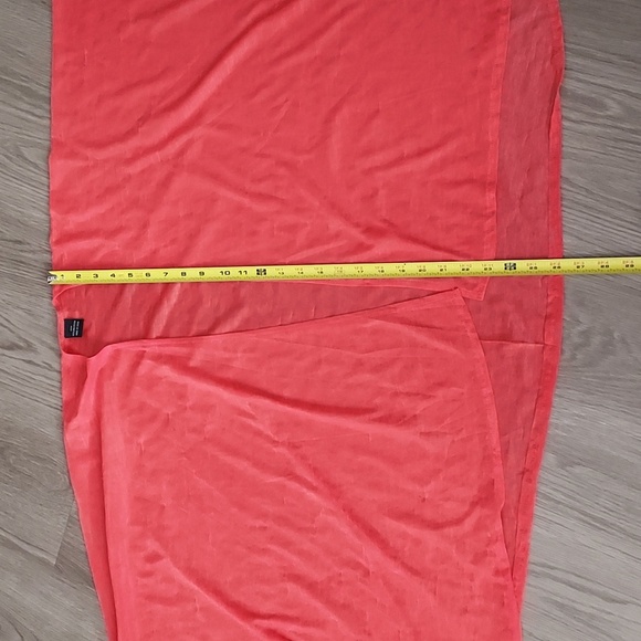 Vibrant Coral Open Front Cardigan Measurements Are App. - Picture 7 of 7